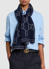 Gucci Gg Wool Jacquard Scarf