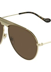 Gucci Gg0908s Pilot Metal Sunglasses