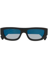 Gucci logo rectangular-frame sunglasses
