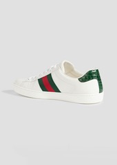 Gucci - Ace striped leather sneakers - White - UK 5