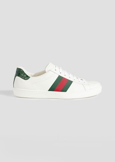 Gucci - Ace striped leather sneakers - White - UK 5
