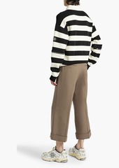 Gucci - Convertible striped cotton polo sweater - Black - M
