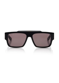 Gucci - Aviator-Frame Acetate Sunglasses  - Black - OS - Moda Operandi
