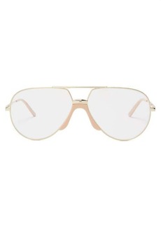 Gucci Eyewear - Aviator-frame Metal Glasses - Mens - Gold