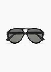 Gucci - Aviator-style acetate sunglasses - Black - OneSize