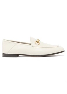 Gucci - Brixton Collapsible-heel Leather Loafers - Womens - White