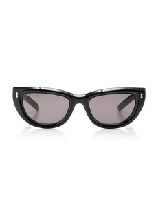 Gucci - Cat-Eye Acetate Sunglasses - Black - OS - Moda Operandi