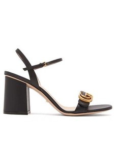 Gucci - GG Marmont Block-heel Leather Sandals - Womens - Black