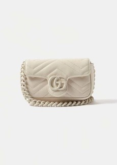 Gucci - GG Marmont Leather Belt Bag - Womens - White
