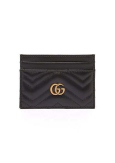 Gucci - GG Marmont Leather Cardholder - Womens - Black