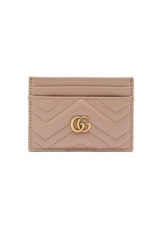 Gucci - GG Marmont Leather Cardholder - Womens - Nude