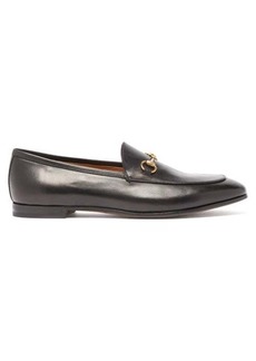 Gucci - Jordaan Horsebit Leather Loafers - Womens - Black