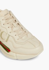 Gucci - Rhyton logo-print leather sneakers - White - US 9