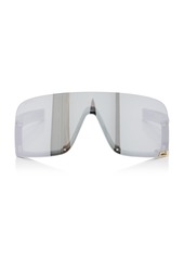 Gucci - Mask-Frame Acetate Sunglasses - Black - OS - Moda Operandi