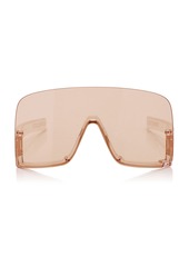 Gucci - Mask-Frame Acetate Sunglasses - Yellow - OS - Moda Operandi