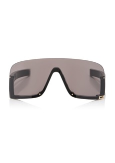 Gucci - Mask-Frame Acetate Sunglasses - Black - OS - Moda Operandi