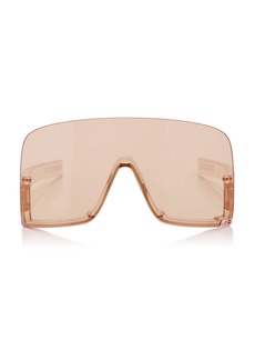 Gucci - Mask-Frame Acetate Sunglasses - Pink - OS - Moda Operandi