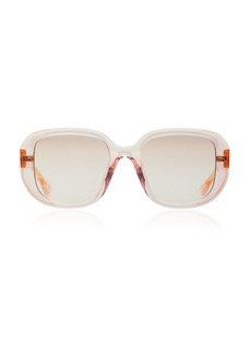 Gucci - Oversized Square-Frame Bio-Nylon Sunglasses - Pink - OS - Moda Operandi