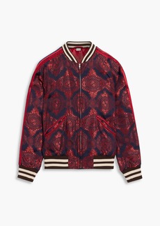 Gucci - Satin-jacquard bomber jacket - Red - IT 44