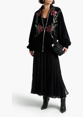 Gucci - Sequin-embellished cotton-blend velvet jacket - Black - XXS