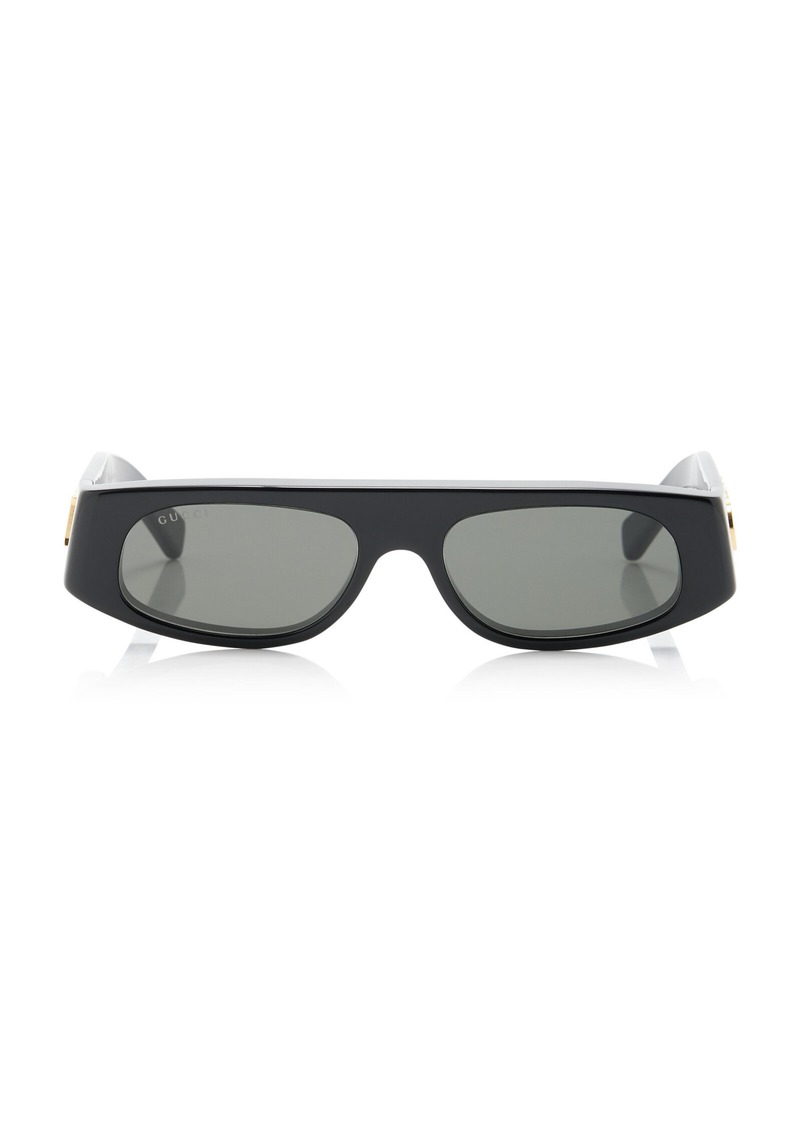 Gucci - Square-Frame Acetate Sunglasses - Black - OS - Moda Operandi