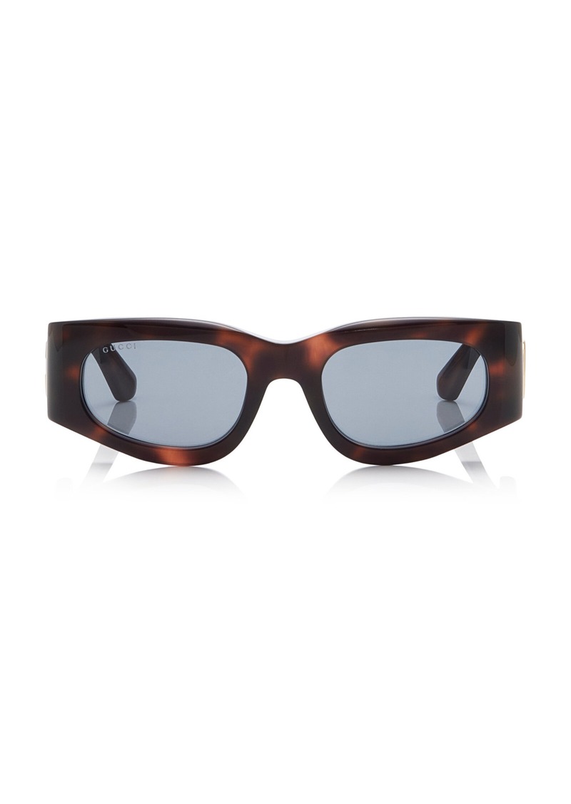 Gucci - Square-Frame Tortoiseshell Acetate Sunglasses - Brown - OS - Moda Operandi