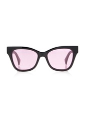 Gucci - Women's Cat-Eye Acetate Sunglasses - Black - OS - Moda Operandi