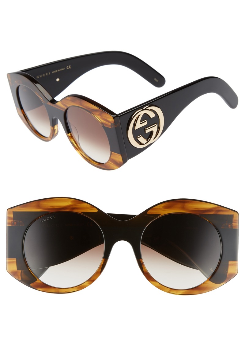 Gucci Gucci 51mm Transparent Stripe Sunglasses | Sunglasses