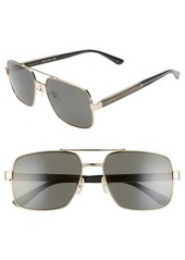 Gucci 60mm Navigator Sunglasses in Shiny Endura Gold at Nordstrom