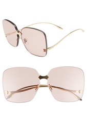 gucci 99mm rimless sunglasses