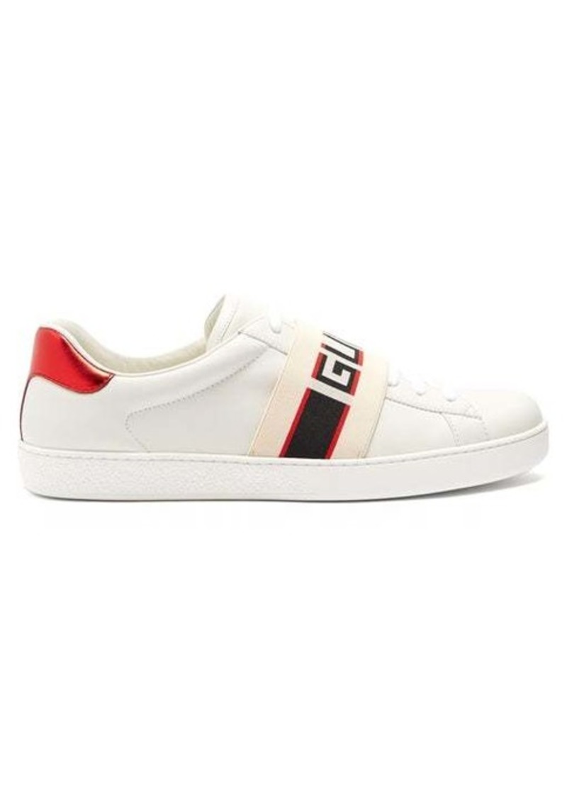 gucci ace leather trainers