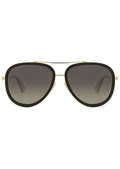 Gucci Web Block Pilot Sunglasses