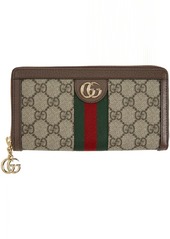 Gucci Beige GG Supreme Ophidia Wallet
