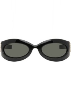 Gucci Black Oval Sunglasses