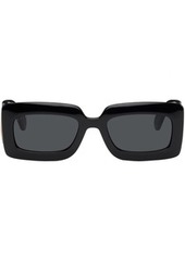 Gucci Black Thick Rectangular Injection Sunglasses