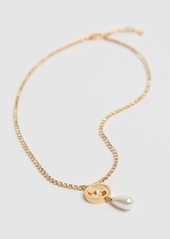Gucci Blondie Embellished Brass Necklace