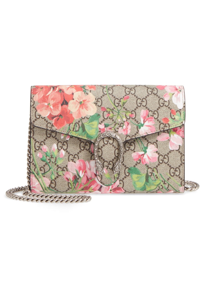 gucci blooms supreme chain wallet