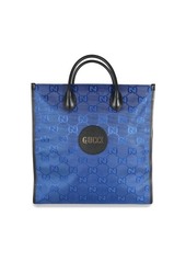 Gucci Blue Econyl Nylon Monogram Off The Grid Vertical Tote