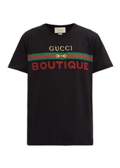 Gucci Boutique-print cotton-jersey T-shirt