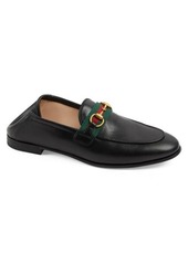 Gucci Brixton Horsebit & Web Convertible Loafer in Black/Green/Red at Nordstrom