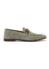 Gucci Brixton Horsebit collapsible-heel suede loafers