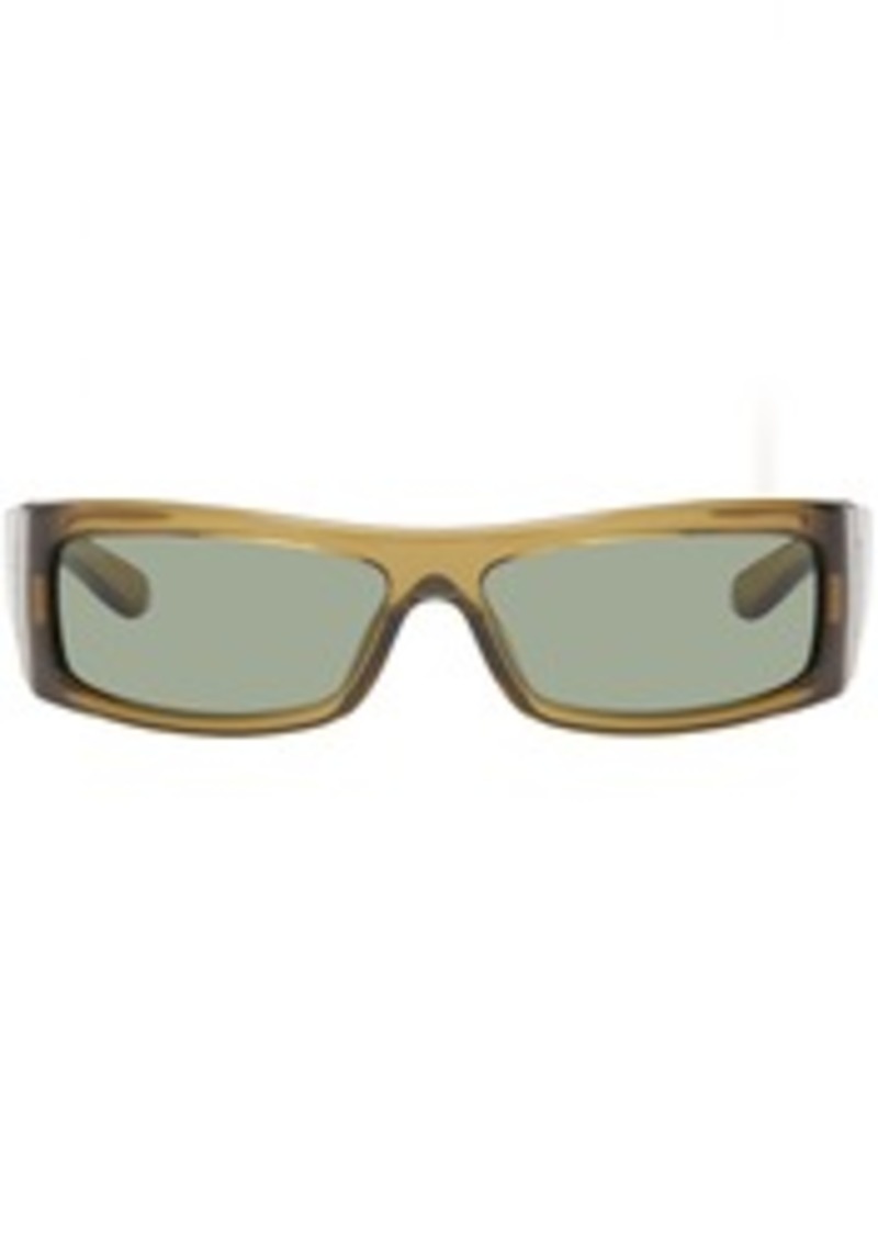 Gucci Brown Wrapped Sunglasses