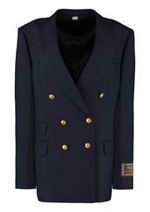 GUCCI DOUBLE-BREASTED VISCOSE JACKET