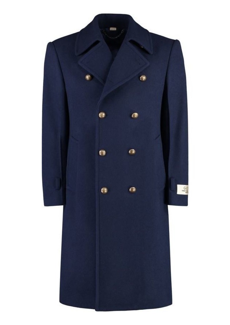 GUCCI DOUBLE-BREASTED WOOL COAT