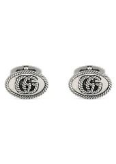 Gucci Double-G Cuff Links in Silver at Nordstrom
