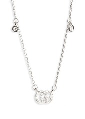 Gucci Double-G Diamond Pendant Necklace in White Gold at Nordstrom