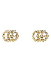 Gucci Double-G Diamond Stud Earrings in Yellow Gold at Nordstrom