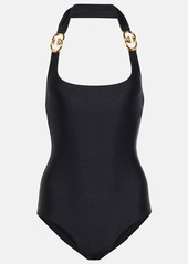 Gucci Embellished halterneck swimsuit