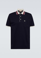 Gucci Double G cotton-blend piqué polo shirt