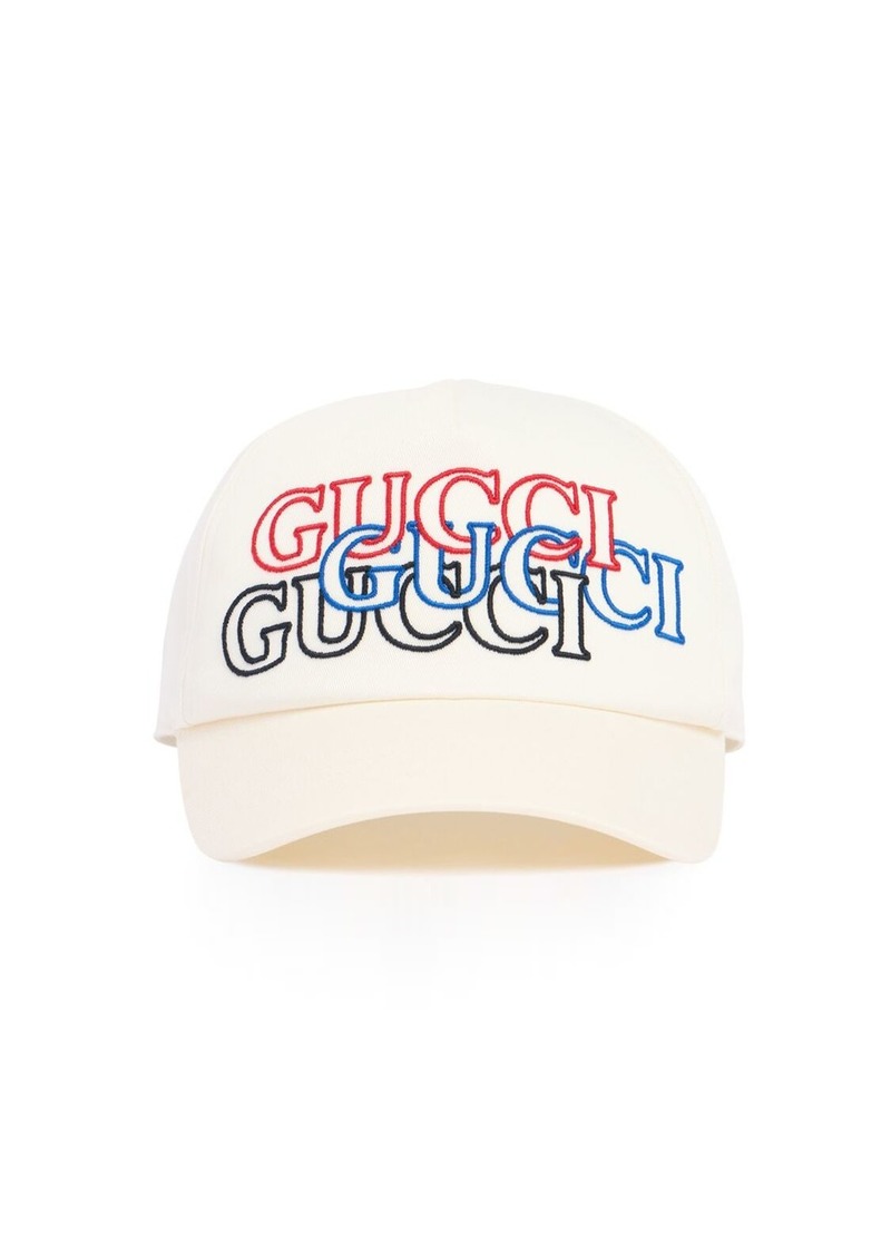 Gucci Embroidery Cotton Baseball Cap